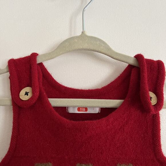 Mikihouse Red Teddy Bear Dress - Picture 9 of 13